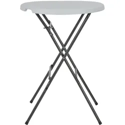 vidaXL Klappbarer Stehtisch Weiß 80x110 cm HDPE