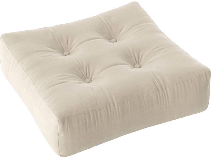 Pouf KARUP DESIGN More Pouf - Multifunktionales und bequemes Bodenkissen , beige, B:70cm H:22cm T:70cm, Stoff, Poufs, Pouf, Flexibel einsetzbar, stapelbar & in vielen Farben erhältlich