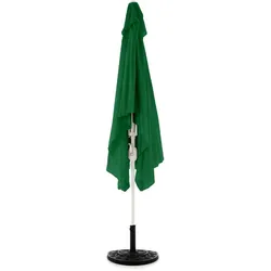 VCM, Sonnenschirm, Sonnenschirm eckig 2x3m Grün mit Kurbel Marktschirm Rechteckschirm Sonnenschutz (2 m)