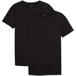 Puma, Herren, Sportshirt, Men Everyday Crew Neck Tee 2p (L), Schwarz