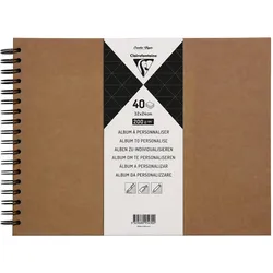 Clairefontaine, Heft + Block, Spiral-Skizzenbuch (Blanko, Harter Einband)