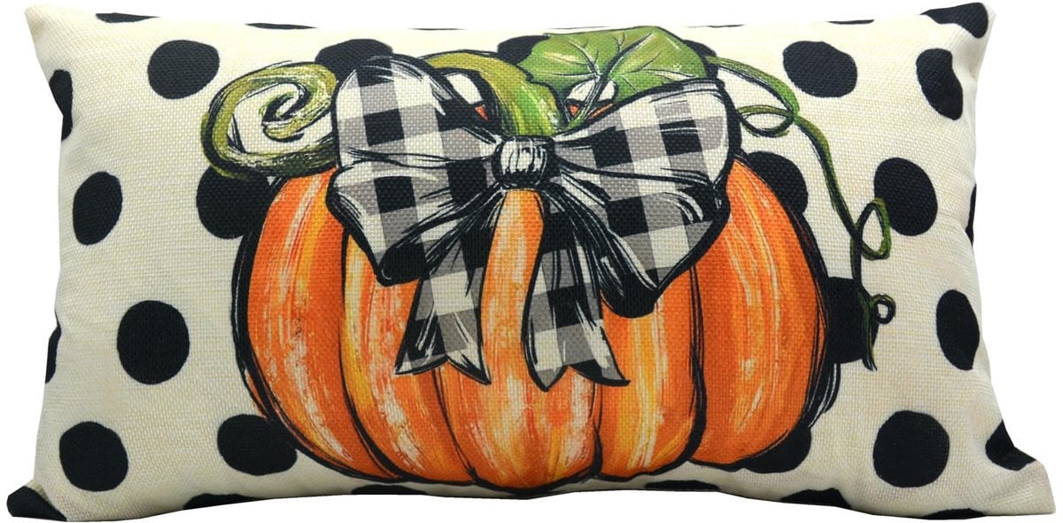 Merkloos Halloween kussenhoes met pompoenpatroon voor volwassenen