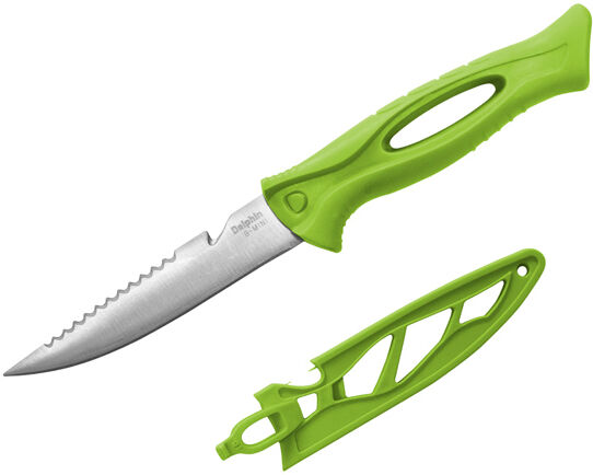Couteau Delphin B-MINI lame 9,5cm Green, Beige, Lime lame 9,5cm