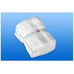 NOBA Bauchtuch nicht vorgewaschen weiß ohne Schlaufe 4-lagig 20 Stück - 20 cm x 30 cm 20 St