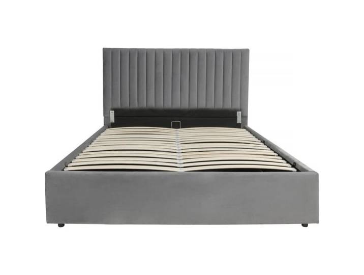 Lit avec coffre  Mia  - 140 x 190 cm - Gris