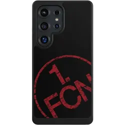Nivocase Hülle für Samsung Galaxy S25 Ultra Handyhülle NIVOcore Case Schwarz 1. FCN Fanartikel Textur (Samsung Galaxy S25 Ultra), Smartphone Hülle, Schwarz
