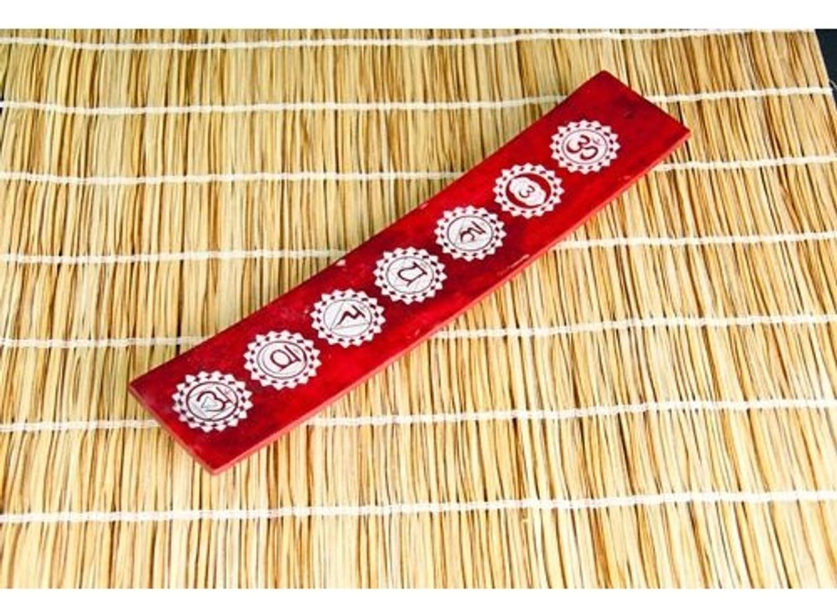 Berk Wierookhouder Bootje Chakra Rood