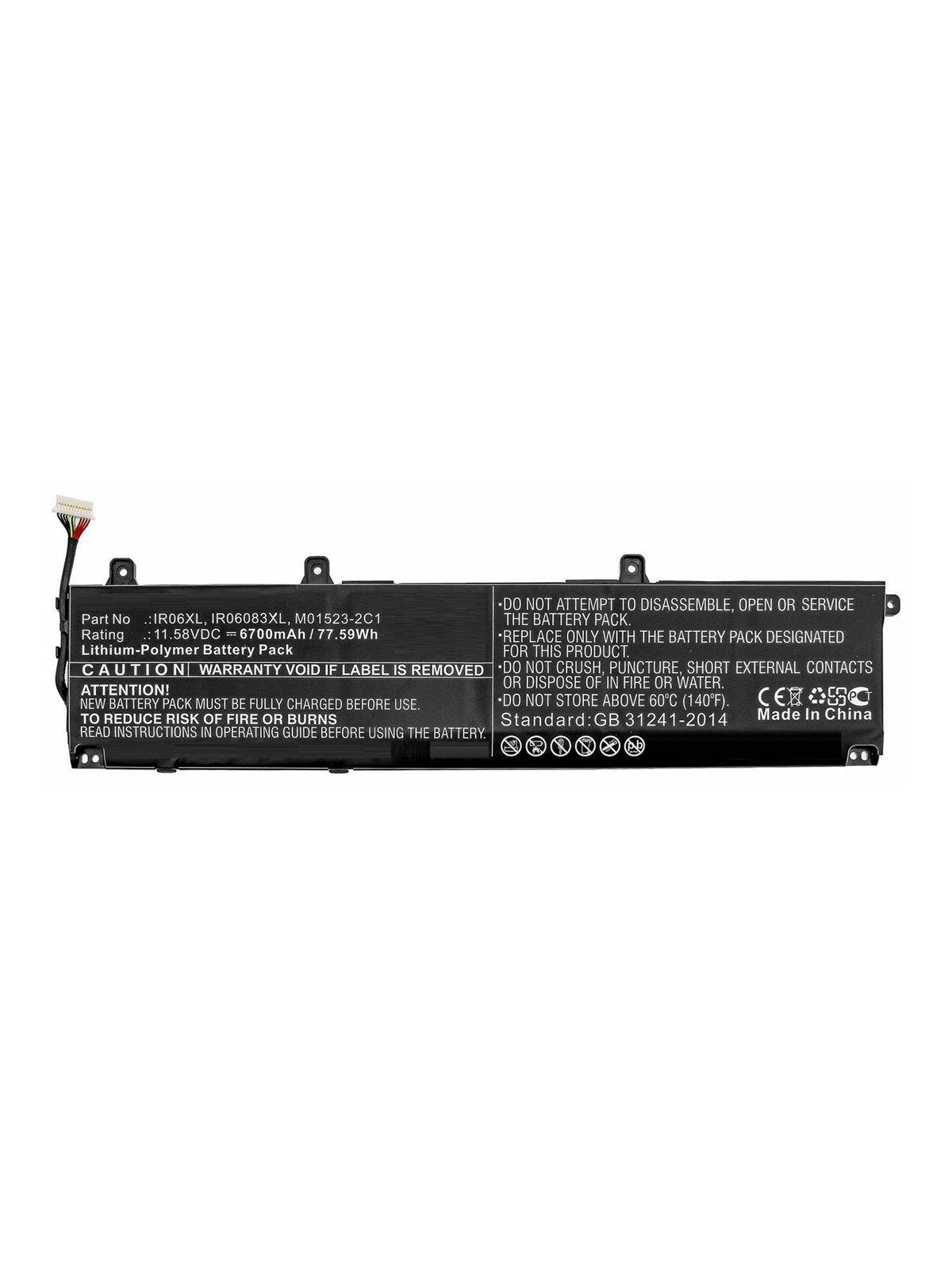 CoreParts - laptop battery - 11.58 V - Li-pol - 6700 mAh - 77.59 Wh