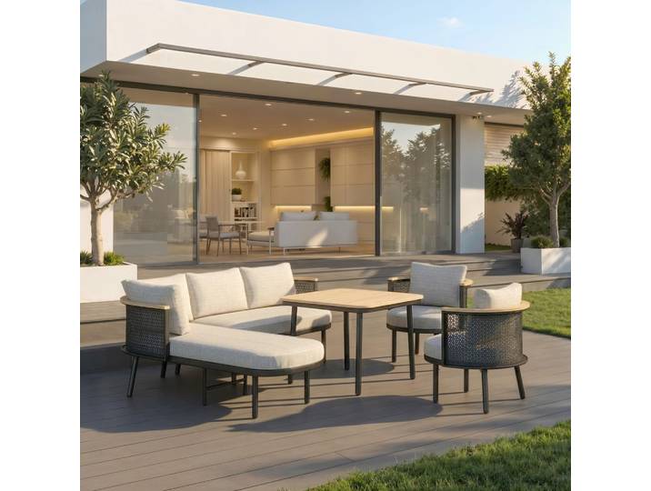 Dining-Loungeset 5-teilig