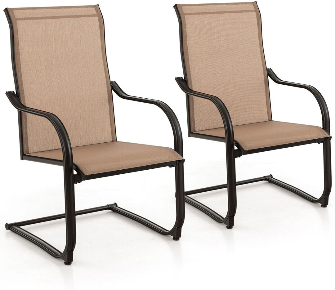ClassicLiving Outdoor Patio Dining Armchair Black 102cm H X 71cm W X 62cm D