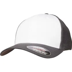 FLEXFIT Unisex Flexfit Mesh Trucker Kappe Netz Cap 6511CF/6511M/6511T dark grey/white/dark grey S/M
