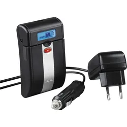 Hama Universal-Ladegerät Delta Ovum LCD für Li-Ionen-Akkus, NiMH-Akkus & USB-Ger...