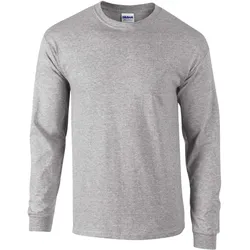 Gildan Herren Ultra Cotton langarm T-Shirt 2400 sport grey (heather) L