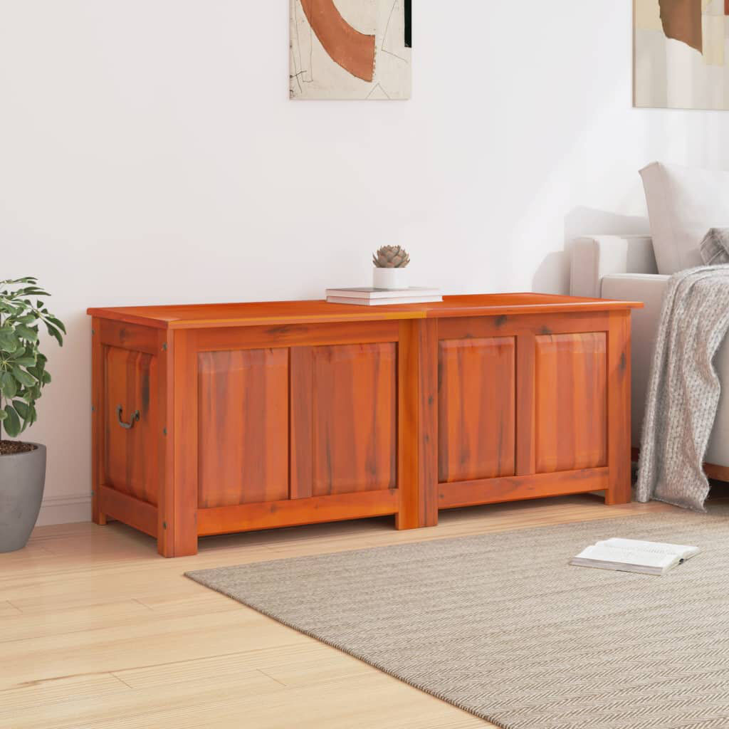 Lily Manor Camp Trunk / Footlocker Brown 57cm H X 150cm W X 55cm D