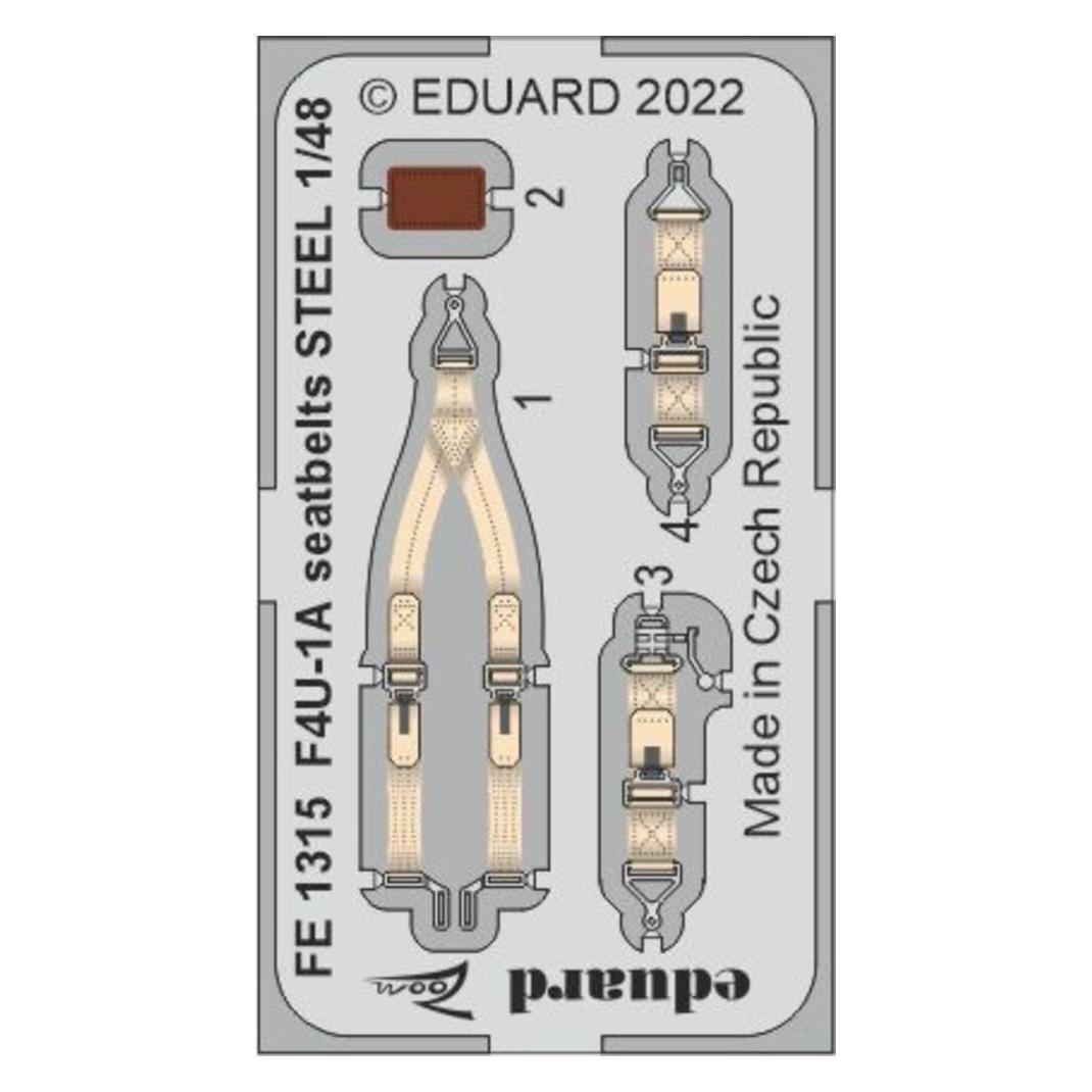 Eduard F4U-1A seatbelts STEEL for HOBBY BOSS (FE1315)