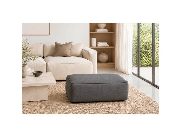 Mid.you Hocker, Graphitfarben, Kunststoff, rechteckig, 105x43x65 cm, Stoffauswahl, Wohnzimmer, Sessel, Hocker, Sitzhocker