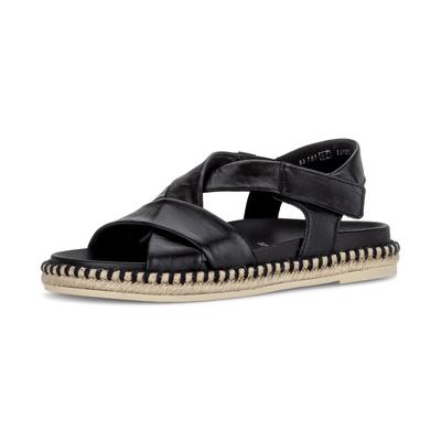 Riemchensandale GABOR, Damen, Gr. 37, Synthetik, schwarz, Nappaleder, Schuhe Riemchensandale, Plateau, Sandalette mit weichen Riemchen