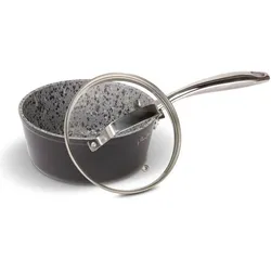 Lamart Granit LT1261 – Aluminum pot 1.1 l, Pfanne + Kochtopf, Silber, Grau