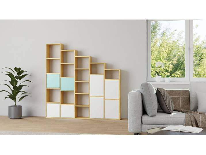 Modernes Stufenregal von Pickawood Buche Natur geölt