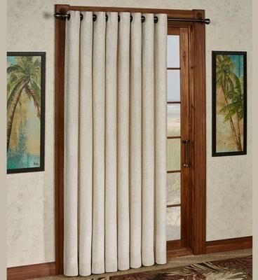 Ricardo Trading Llc New Castle Grommet Patio Curtain Panel 106 x 84, 106 x 84, Camel