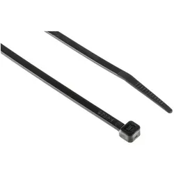 RS PRO, Cable Tie 203x4.6 Black Nylon 66 (Kunststoffkabelbinder, 203 mm, 1000 Stk.)