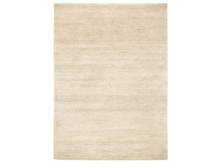 Orientteppich OCI DIE TEPPICHMARKE Davina Uni Gr. 1, beige (natur), B:70cm H:20mm L:140cm, Wolle, Teppiche, Orientteppich, handgeknüpft, echter Nepal Wollteppich, Wohnzimmer