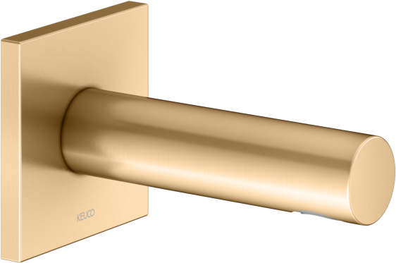 KEUCO IXMO Wanneneinlauf 59545250002 Ausladung 130 mm, messing gebürstet, eckige Rosette
