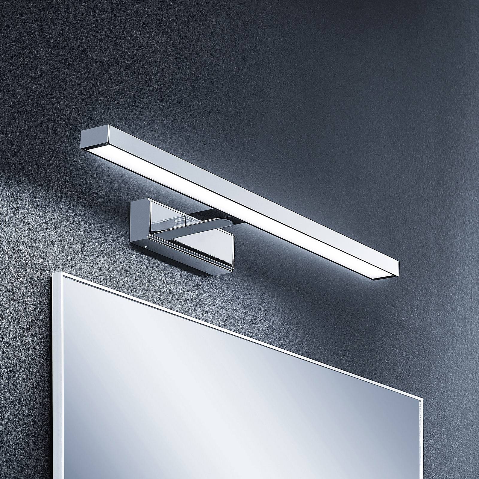 Wandlampe Jukka Lindby, chrom / silber, für Badezimmer, Aluminium, Modern, Wandleuchte, Wandlampe Bad