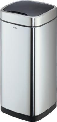 Sensor Abfalleimer Durable No Touch, 35 l, für Innen, automatisches & manuelles Öffnen/Schließen, abnehmbarer Deckel, Inneneimer, Edelstahl, silber