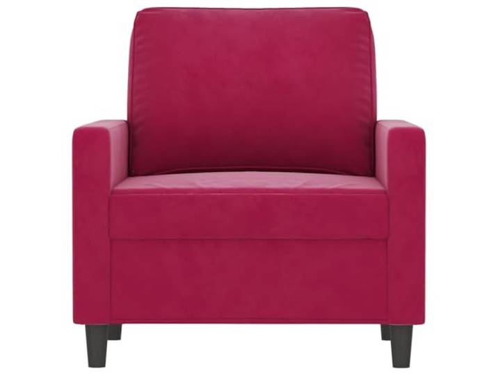 KTHLBRH Sessel Samt Weinrot 60 cm Schaumstoff, Metallrahmen, maximale Belastung 110 kg, modernes Design