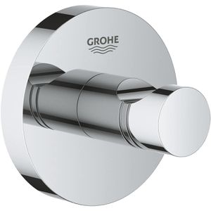 GROHE Klebehaken 41173000, QuickFix Start, bis 5kg, Metall, silber glänzend