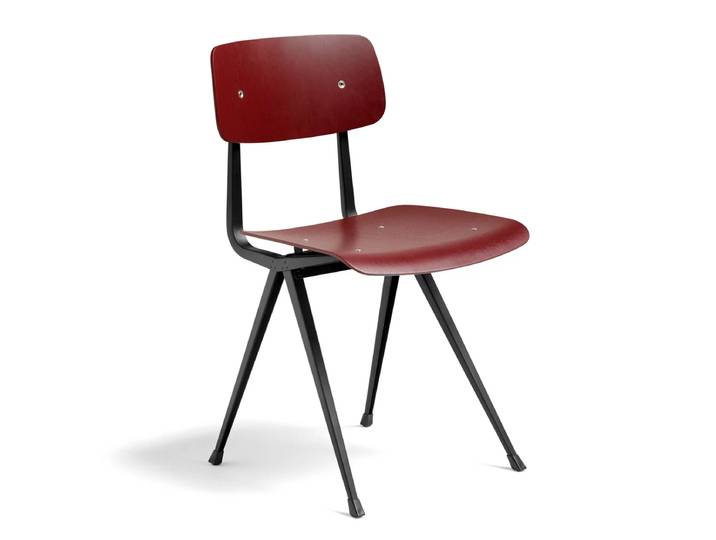 HAY - Result Chair, Eiche dark brick gebeizt / schwarz