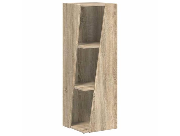 HGFDVCMR Seitenregal Sonoma-Eiche 33x32x100,5 cm Standregal Kompaktes Eckregal für Wohnzimmer und Schlafzimmer mit bodenschonenden PVC-Pads und hoher Stabilität.