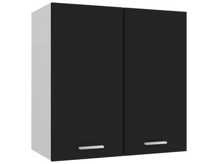 oVsky Armoire de cuisine Noir 60x31x60 cm Aggloméré