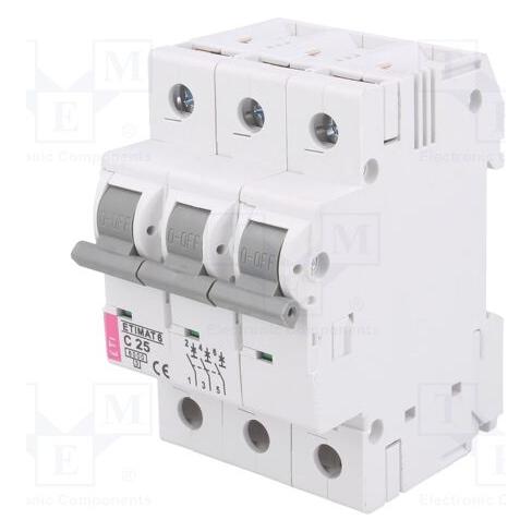Eti Polam Leistungsschalter ETIMAT 6 3p 6kA C25 - 002145518 (002145518)