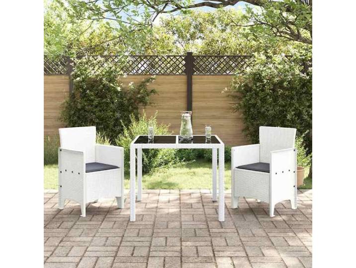 Blanc Siège de jardin - Chaise de jardin - (2 pcs) - Blanc 53x49x85 cm Polypropylène C2924