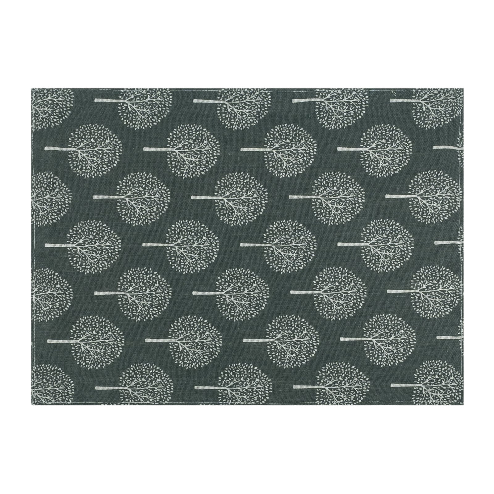 Krumble Placemat met boom patroon in antraciet van katoen