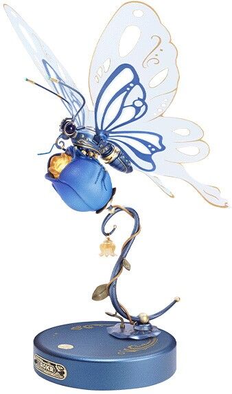 Papillon bleu / Butterfly (blue) - Puzzle 3D mécanique ROKR