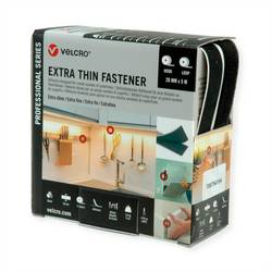 VELCRO® Extra Thin Fastener 5m Hakenband 5m Flauschband, Haken & Flausch 20mm schwarz VEL-PS20020