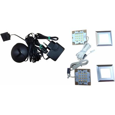 LED Schrankinnenraumbeleuchtung HOME AFFAIRE, weiß (warmweiß), B:5cm H:0,8cm L:5cm, Leuchten
