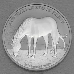 Silbermünze 1oz "Australian Stock Horse" 2016 Stock Horse (Australien)