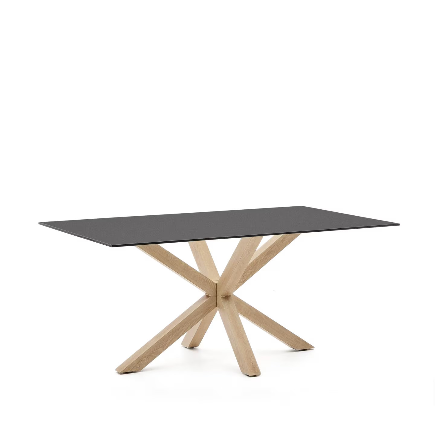 Kave Home Eettafel Argo Glas Naturel B: 160 cm, D: 90 cm