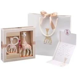 Sophie la girafe Geschenkset + Beißring aus Naturkautschuk, mehrfarbig