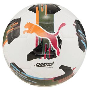 PUMA Fußball Orbita 5 FUSION, 084331_01, Größe 3, 290 Gramm, weiß/bunt, Trainingsball