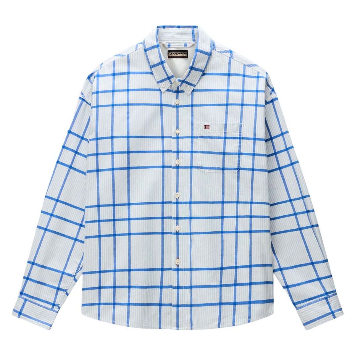 Napapijri Glove-eos LS Flannel check cie (CIE) M NP0A8BJPCIE1005