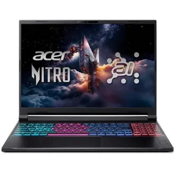 Acer Nitro 16S AI RTX 5050 (16", 1000 GB, 16 GB, DE, AMD Ryzen AI 5 340), Notebook, Schwarz