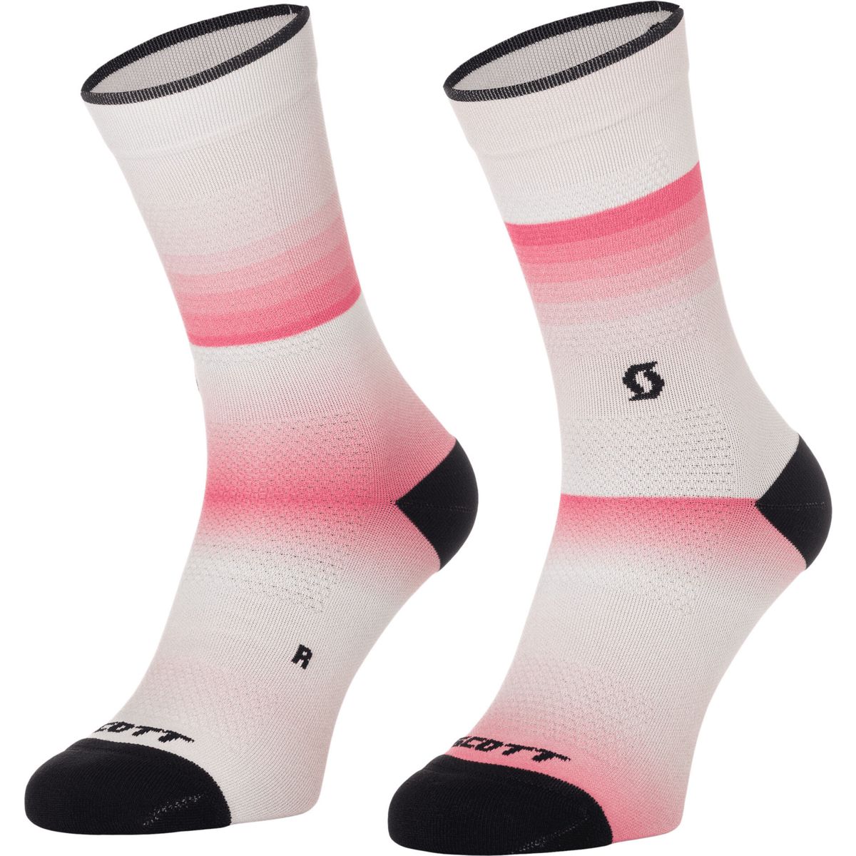 Scott Sock Gradient Stripes Crew digital pink/white (8235) L 4250888235424