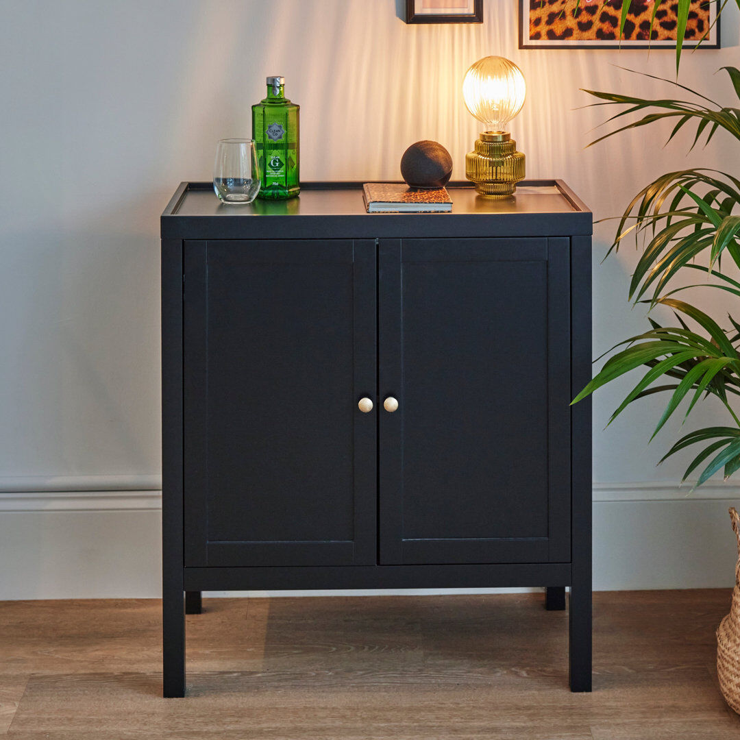 ClassicLiving Adelphi Sideboard Black 84cm H x 75cm W x 40cm D