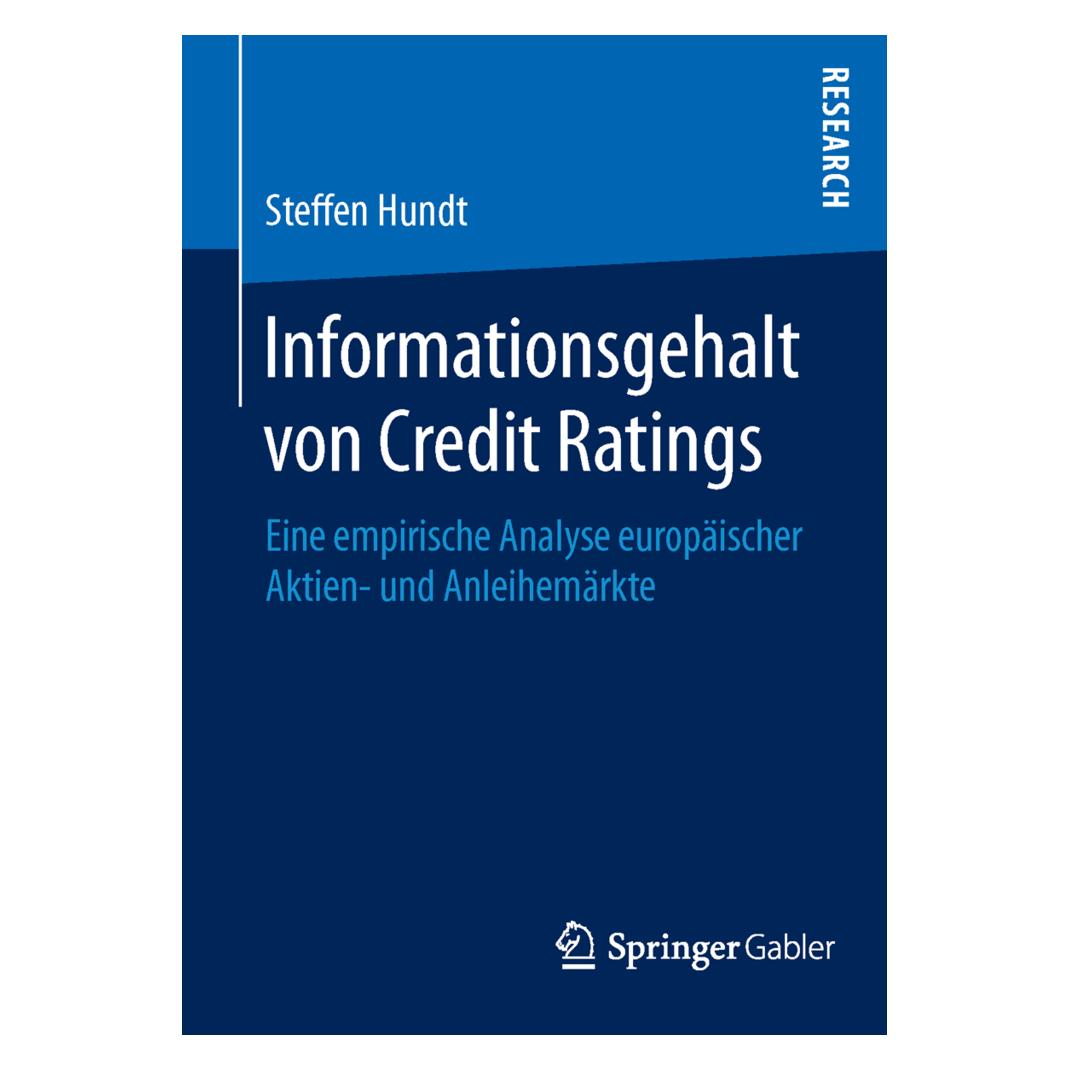 Springer Informationsgehalt von Credit Ratings (Deutsch, Softcover, Steffen Hundt) (55608695)