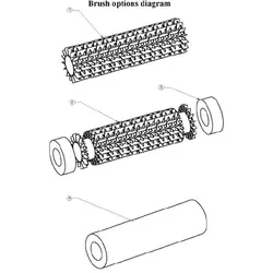 PVC-Bürsten grau für Dolphin Swash / Smart Poolreiniger